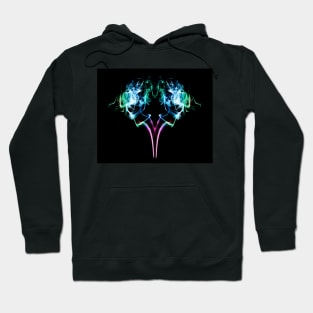 Smoke Art Abstract design Freezing Flame Flora Hoodie